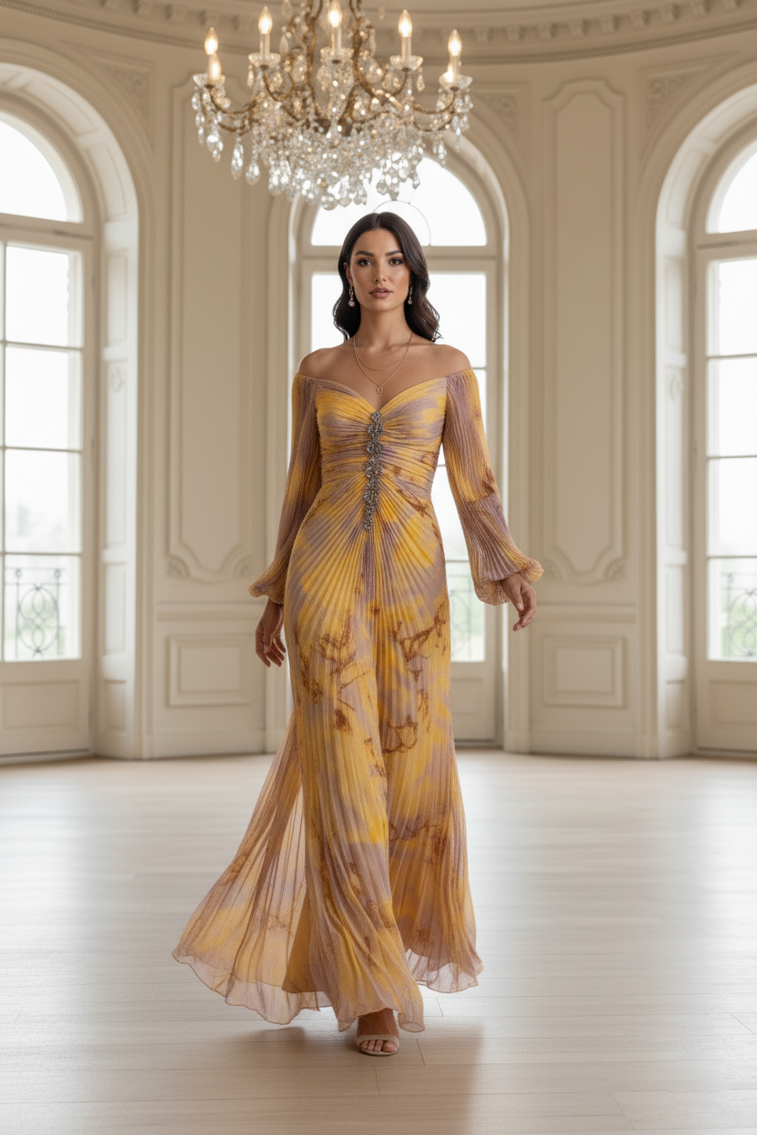 KRISTINE – Vestido elegante con escote en V