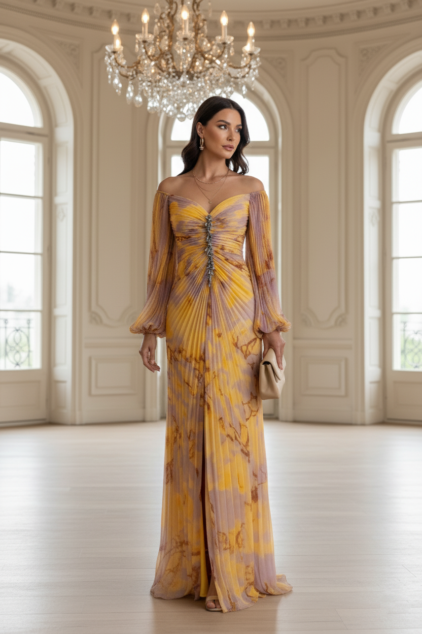 KRISTINE – Vestido elegante con escote en V