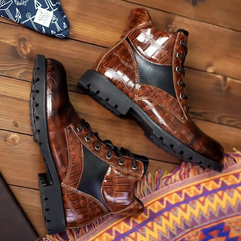RODRIGO – Botas de Piel de Cocodrilo
