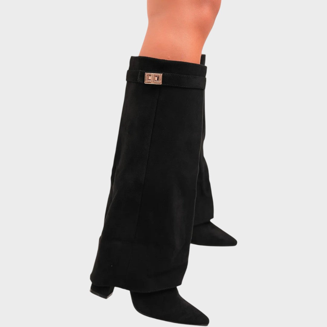 LUNARA – Botas de Ante con Caña Alta