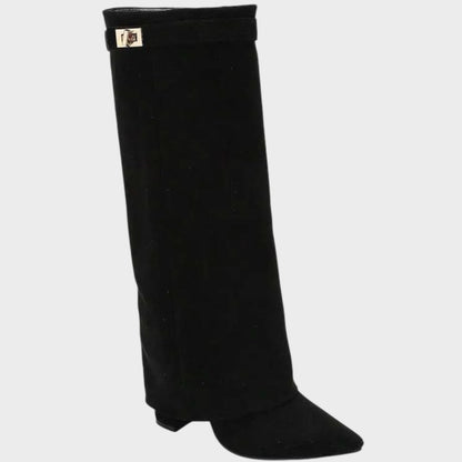 LUNARA – Botas de Ante con Caña Alta