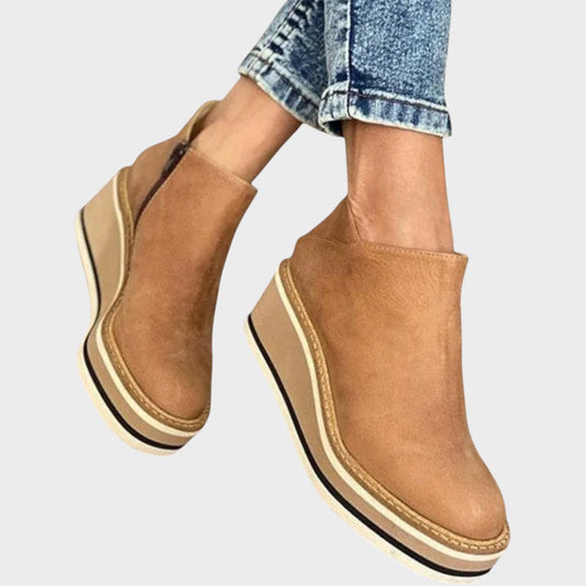 VINA – Botines de Piel con Plataforma