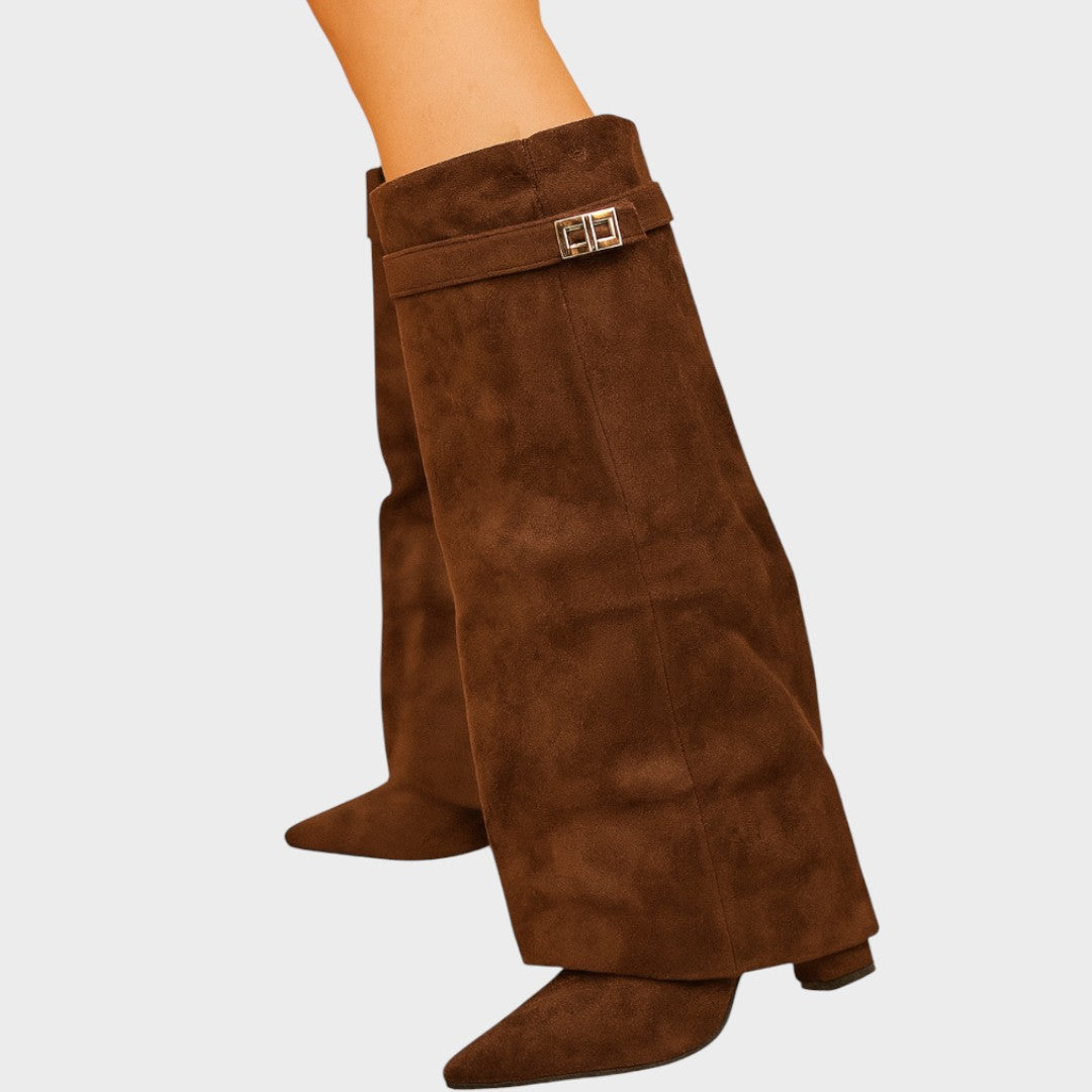 LUNARA – Botas de Ante con Caña Alta