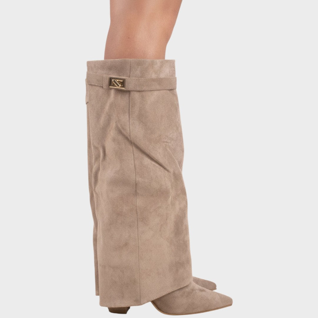 LUNARA – Botas de Ante con Caña Alta