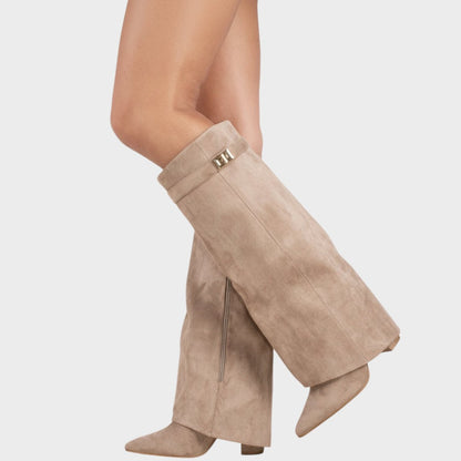 LUNARA – Botas de Ante con Caña Alta