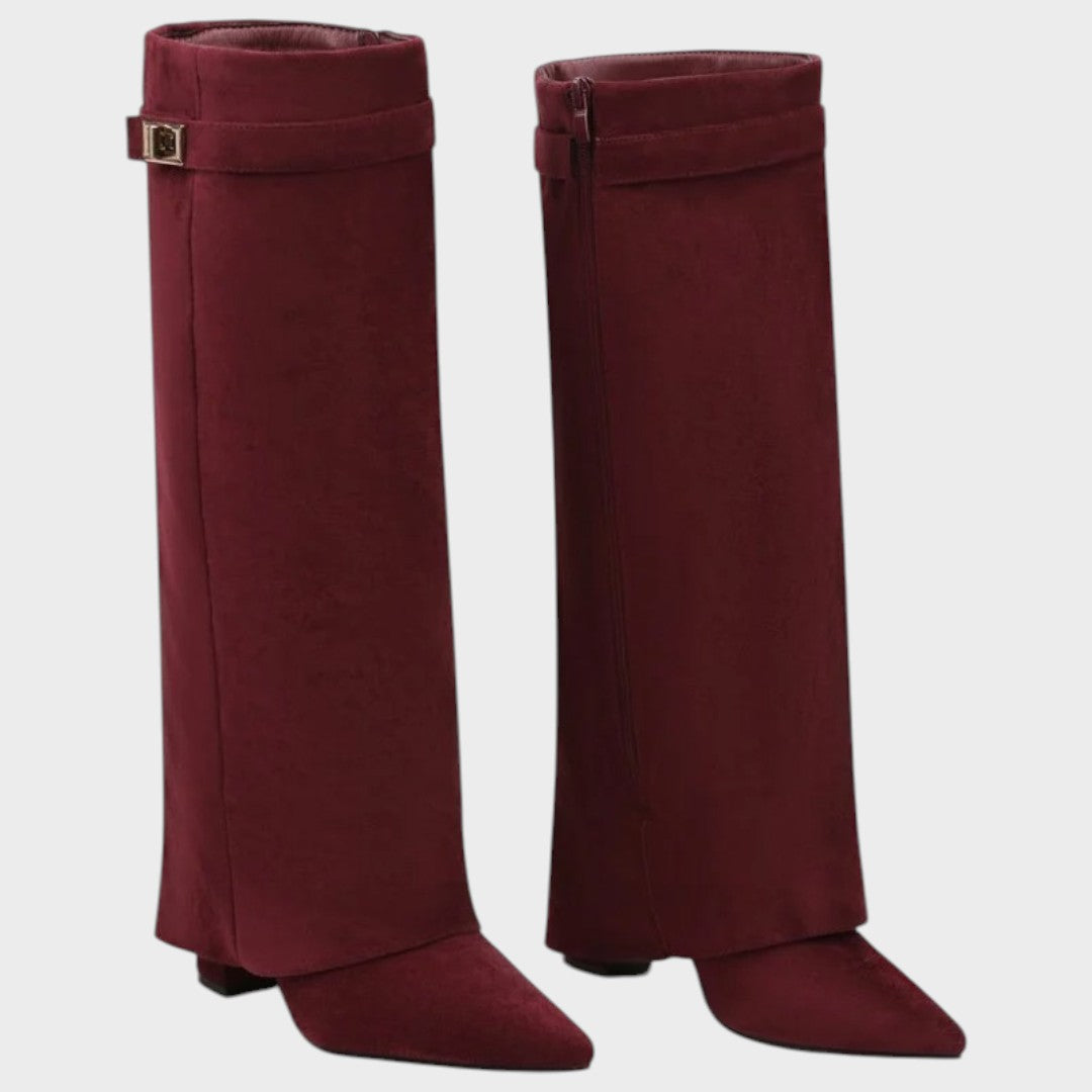 LUNARA – Botas de Ante con Caña Alta