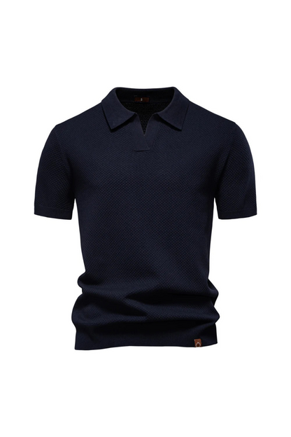 MATEO – Polo de Punto con Cuello Abierto Milano