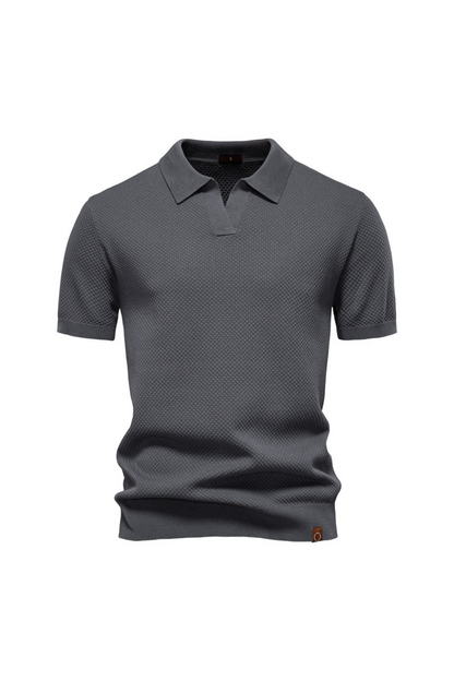 MATEO – Polo de Punto con Cuello Abierto Milano