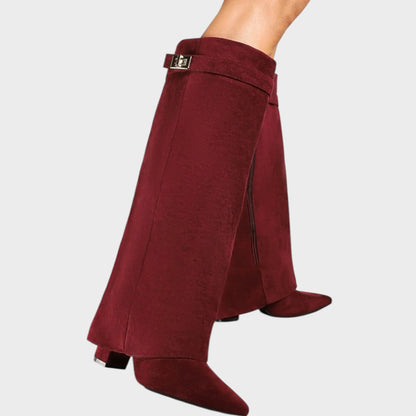 LUNARA – Botas de Ante con Caña Alta