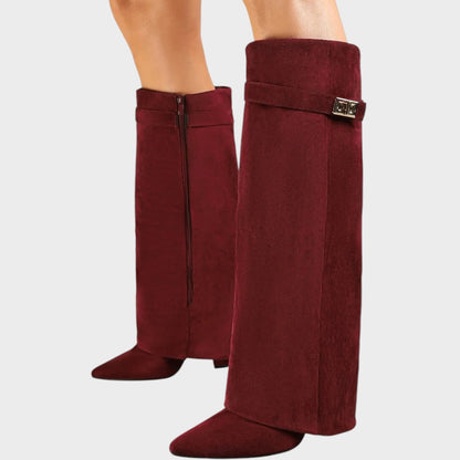 LUNARA – Botas de Ante con Caña Alta