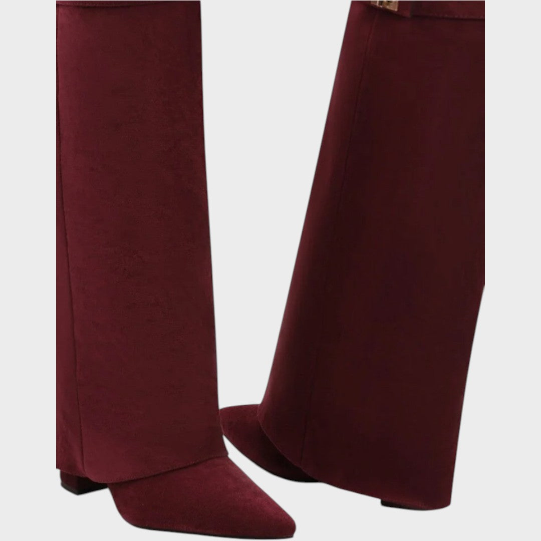 LUNARA – Botas de Ante con Caña Alta