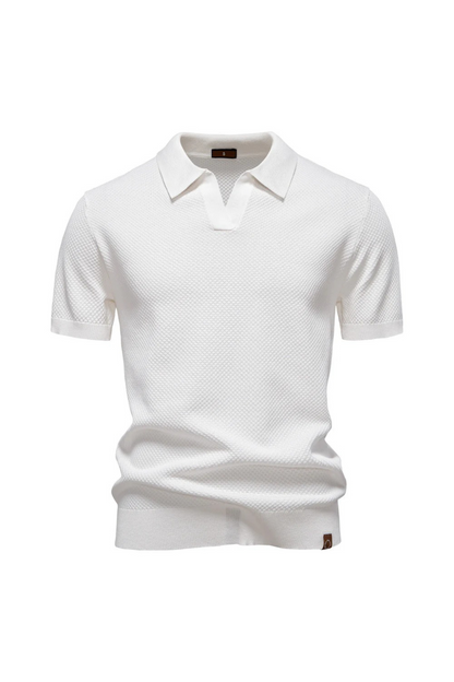 MATEO – Polo de Punto con Cuello Abierto Milano