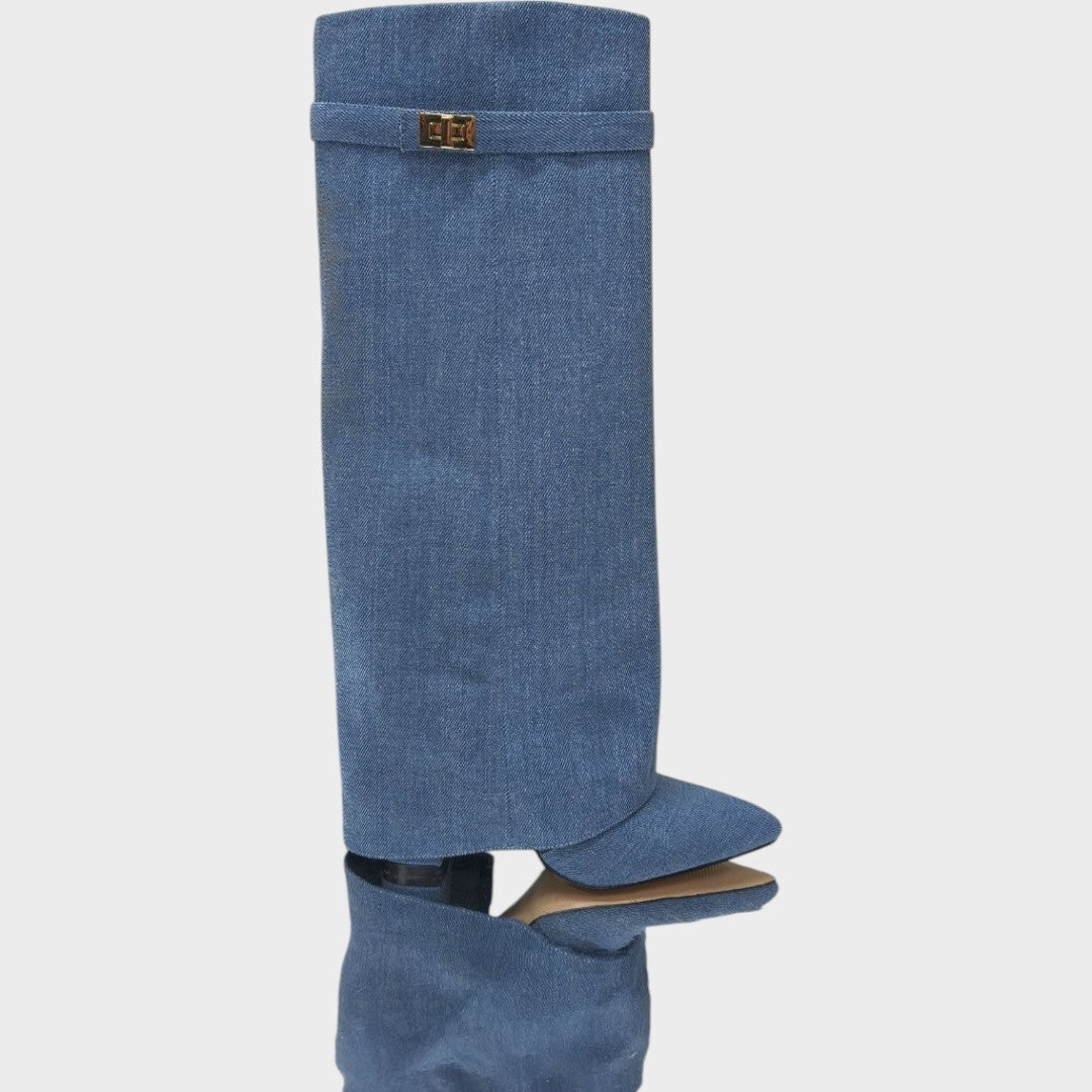 LUNARA – Botas de Ante con Caña Alta