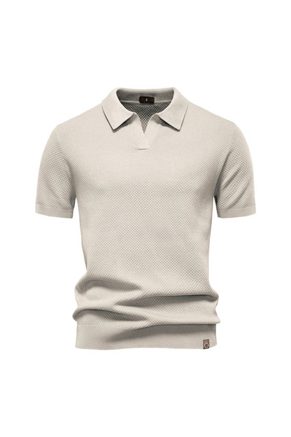 MATEO – Polo de Punto con Cuello Abierto Milano