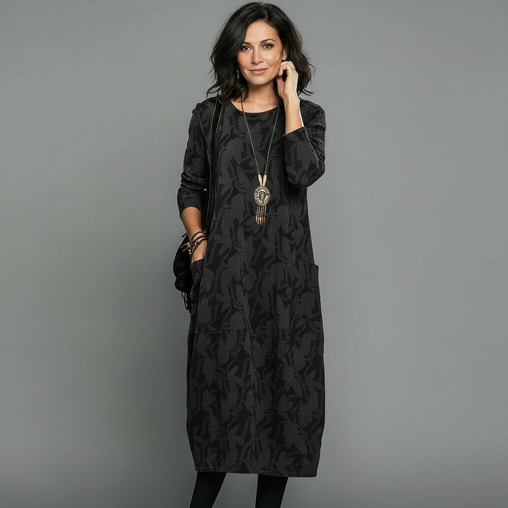 ALISSON – Vestido midi relajado y elegante