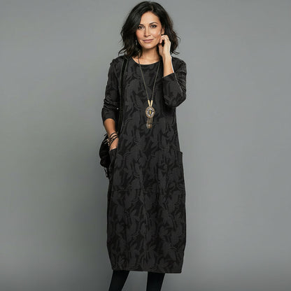 ALISSON – Vestido midi relajado y elegante