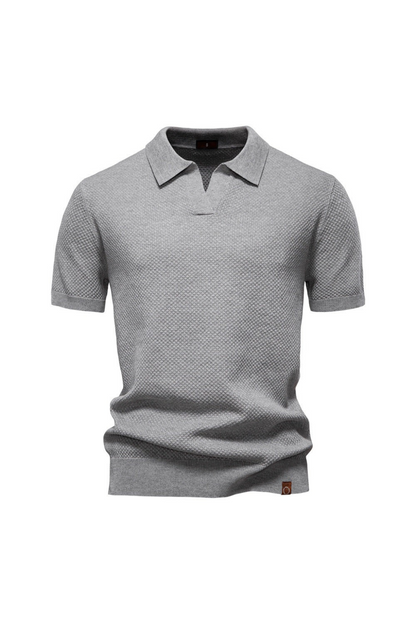 MATEO – Polo de Punto con Cuello Abierto Milano