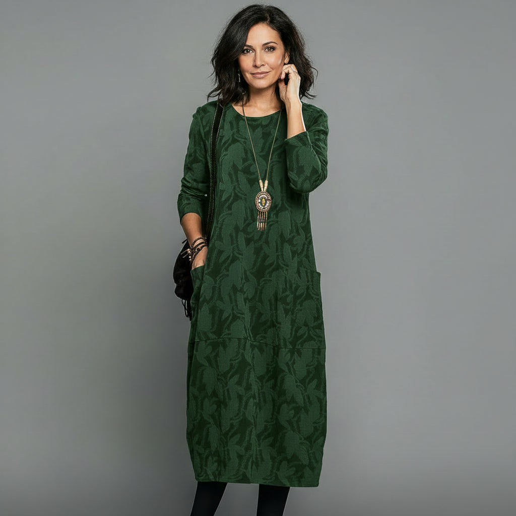 ALISSON – Vestido midi relajado y elegante