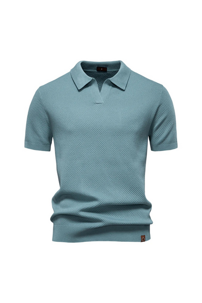 MATEO – Polo de Punto con Cuello Abierto Milano