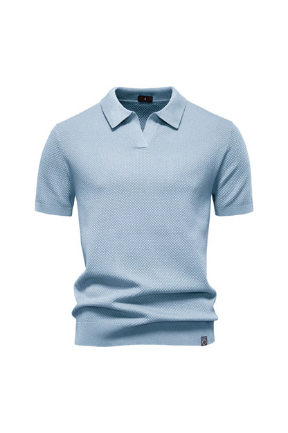 MATEO – Polo de Punto con Cuello Abierto Milano