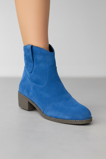 NOELLE – Botas Cowboy de Ante con Estilo Boho Chic
