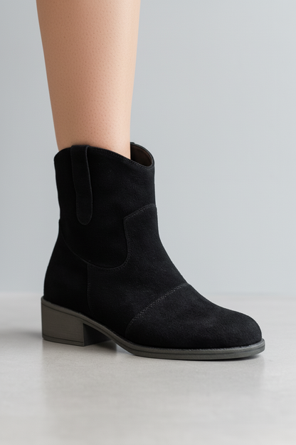 NOELLE – Botas Cowboy de Ante con Estilo Boho Chic