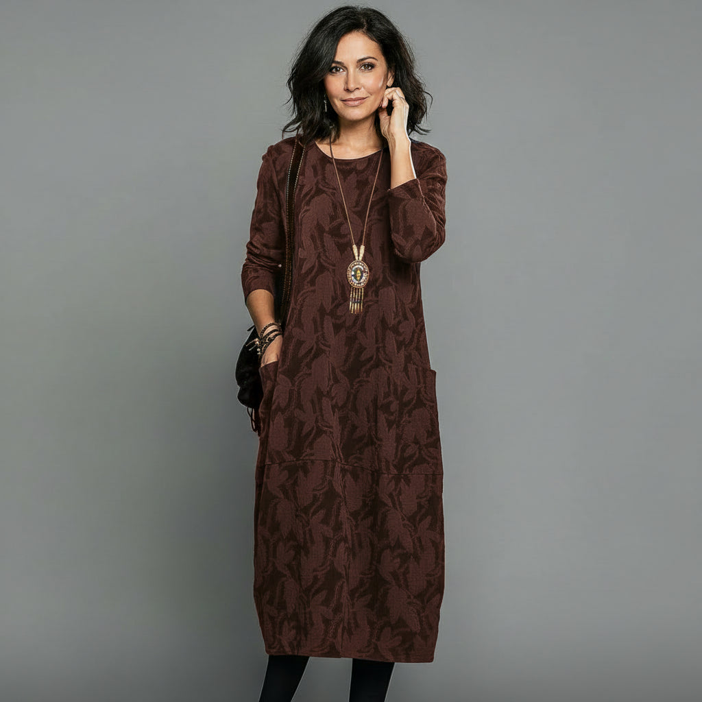 ALISSON – Vestido midi relajado y elegante