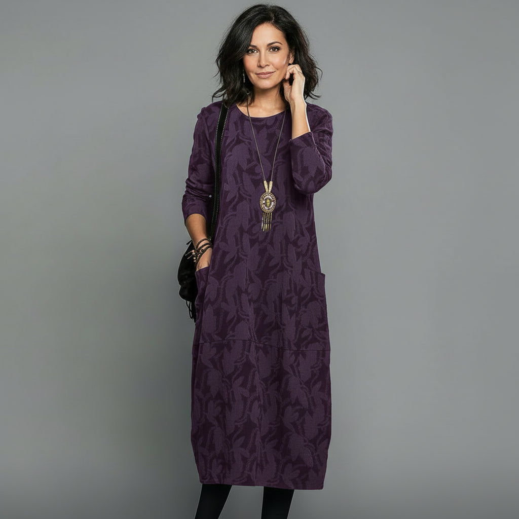 ALISSON – Vestido midi relajado y elegante